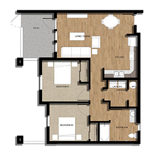 2 bedroom