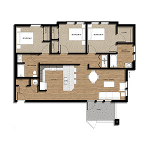 3 bedroom