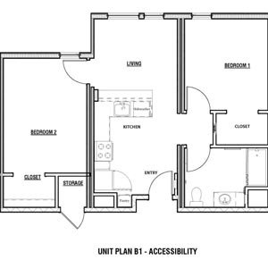 1 bedroom