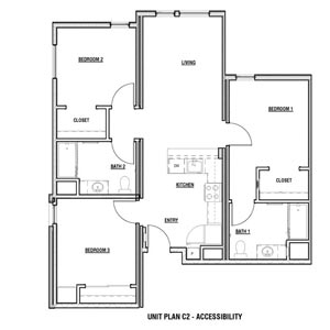 1 bedroom