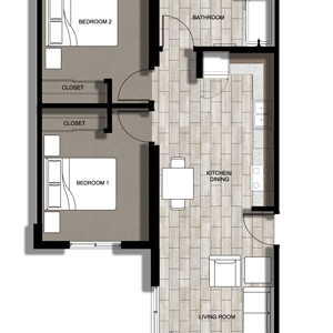 2 bedroom