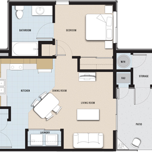 1B Floor Plan