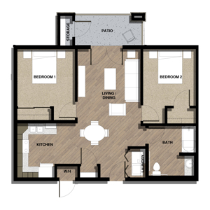 2 bedroom